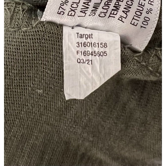 Knox Rose Puff Sleeve V-Neck Smocked Top Womens Size XXL Shirt‎ Olive Green - Picture 6 of 11